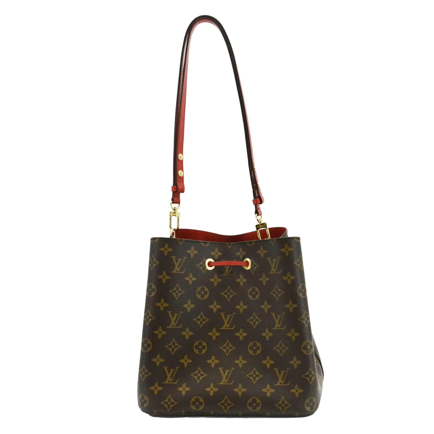 LOUIS VUITTON NeoNoe Monogram Canvas Shoulder Bag Red