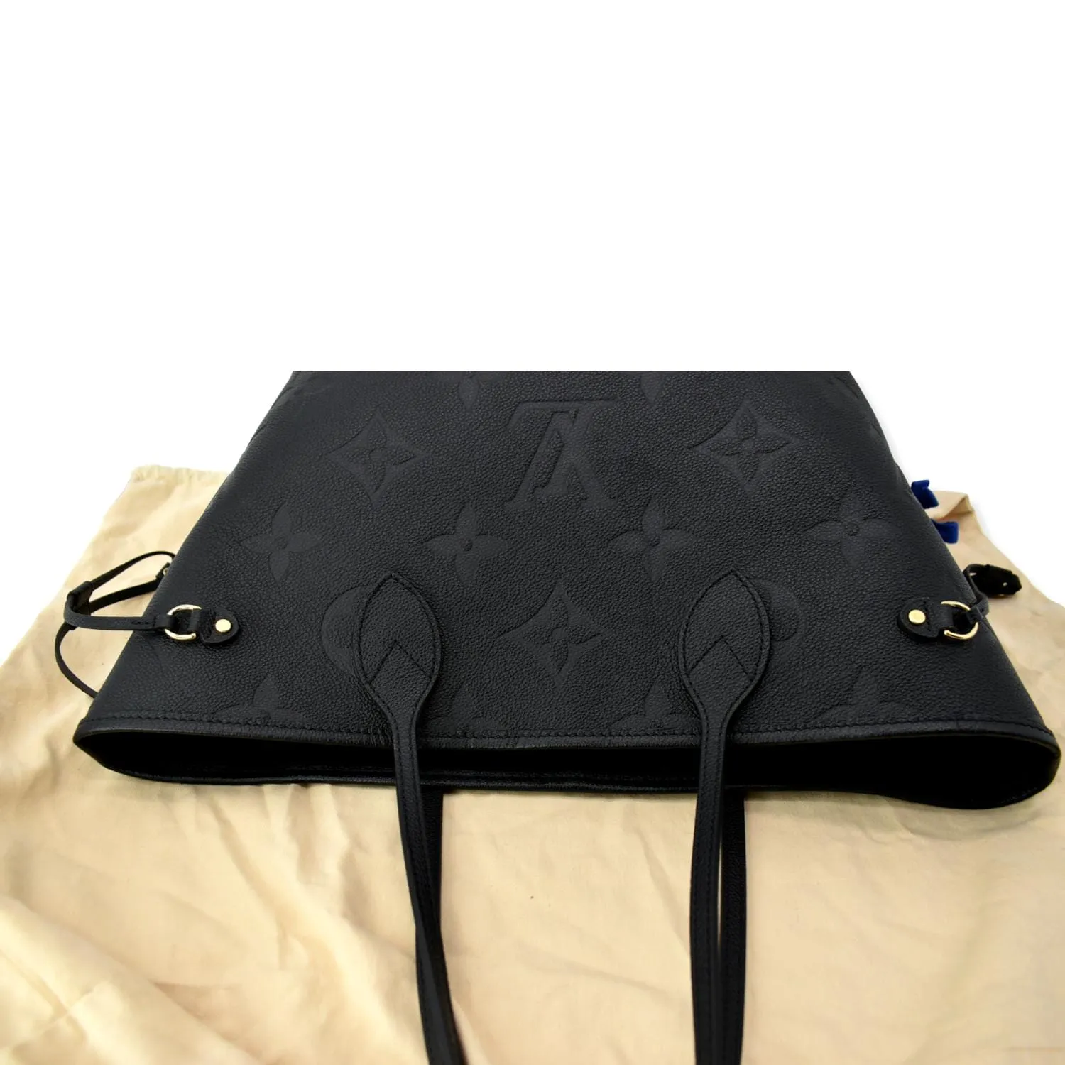 LOUIS VUITTON  Neverfull MM Monogram Empreinte Tote Bag Black