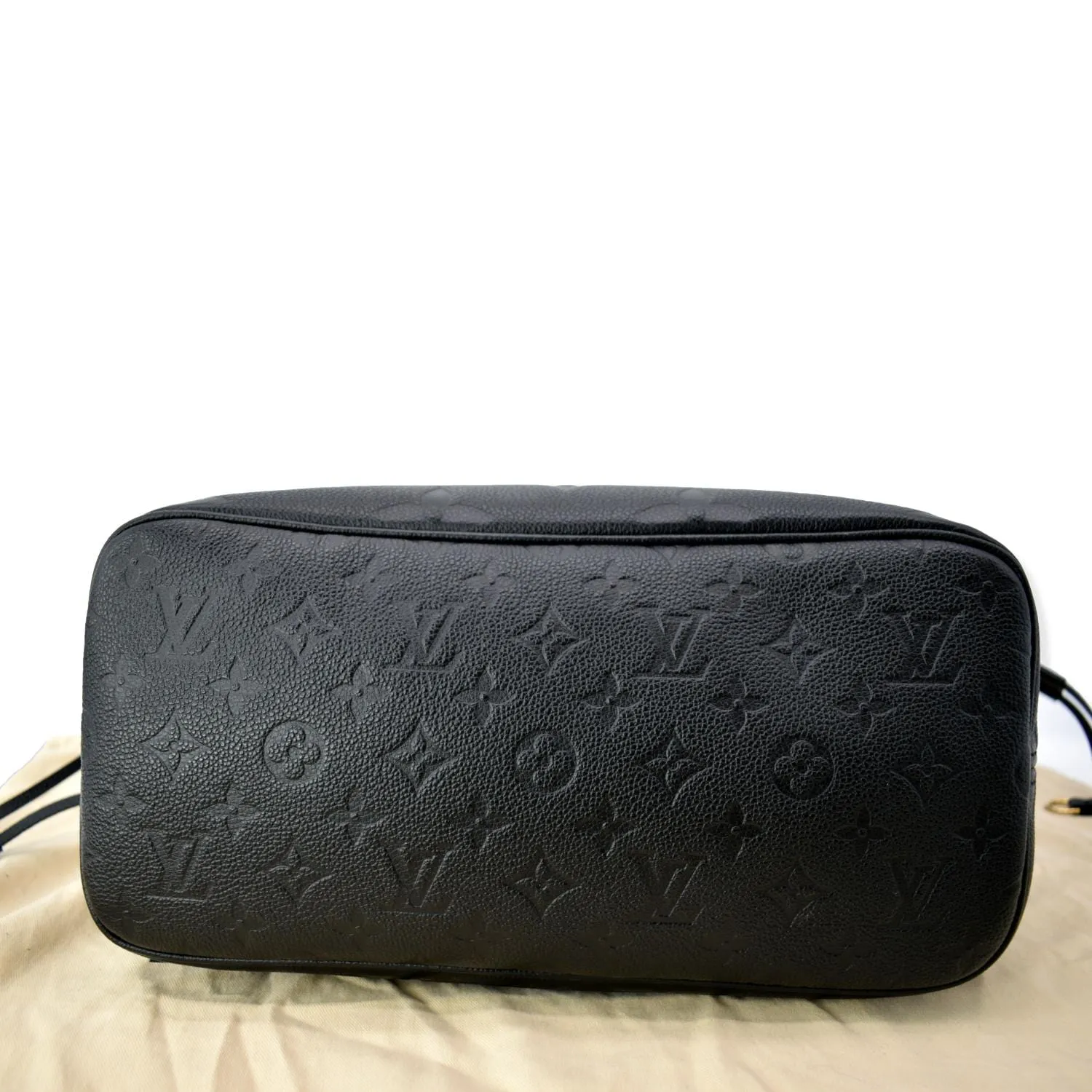 LOUIS VUITTON  Neverfull MM Monogram Empreinte Tote Bag Black