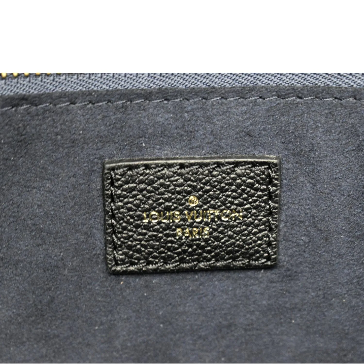 LOUIS VUITTON Neverfull MM Monogram Empreinte Tote Bag Black