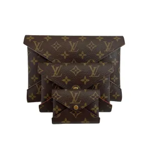 Louis Vuitton NEW Kirigami Monogram Canvas Clutch Pochette Set