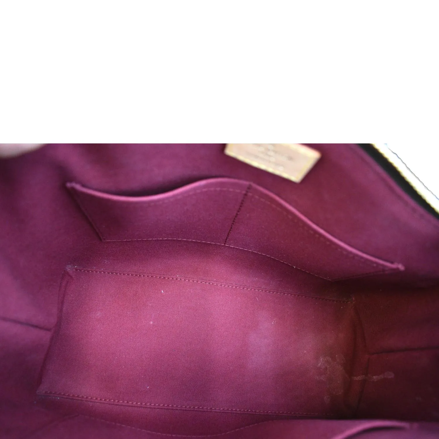 LOUIS VUITTON Petit Palais Monogram Canvas Shoulder Bag Brown