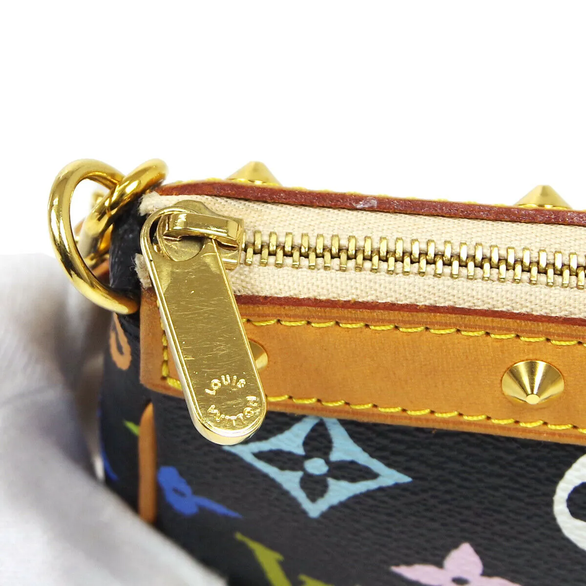 LOUIS VUITTON POCHETTE ACCESSOIRES HAND BAG MULTI-COLOR M92648 36846