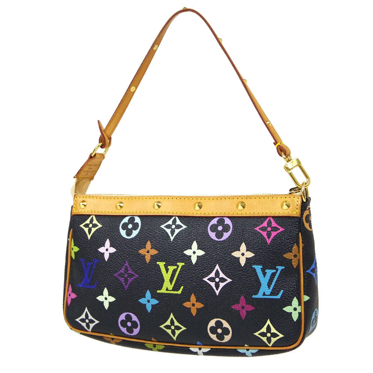LOUIS VUITTON POCHETTE ACCESSOIRES HAND BAG MULTI-COLOR M92648 36846