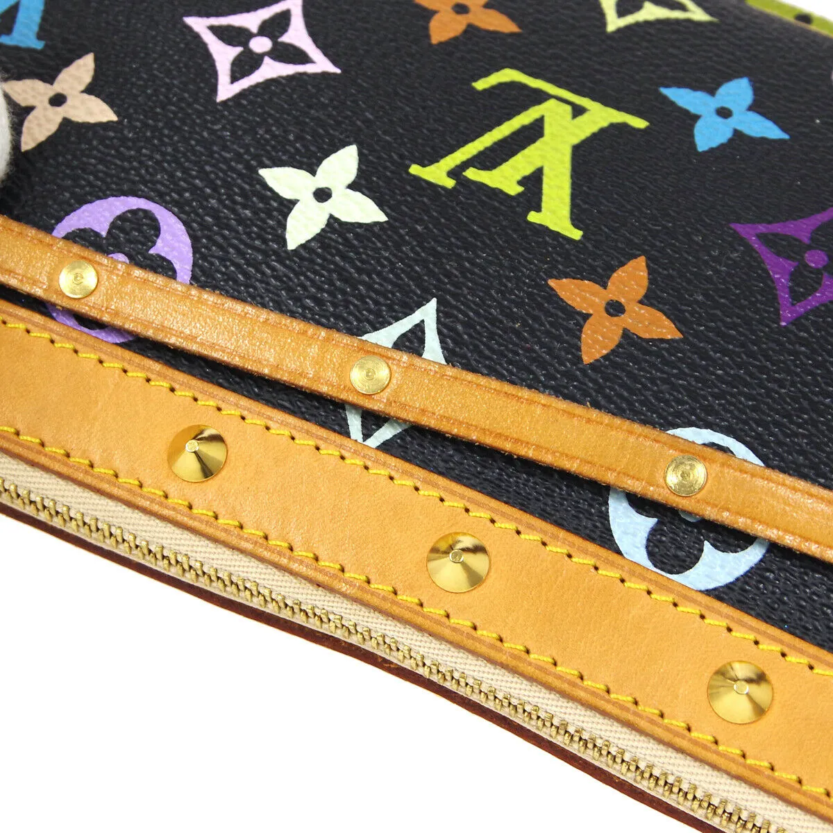 LOUIS VUITTON POCHETTE ACCESSOIRES HAND BAG MULTI-COLOR M92648 36846