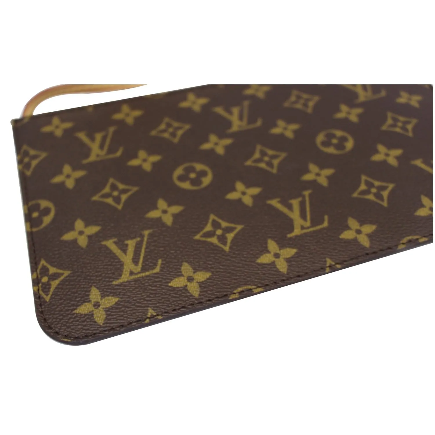 LOUIS VUITTON Pochette Wristlet Pouch Monogram Canvas Neverfull