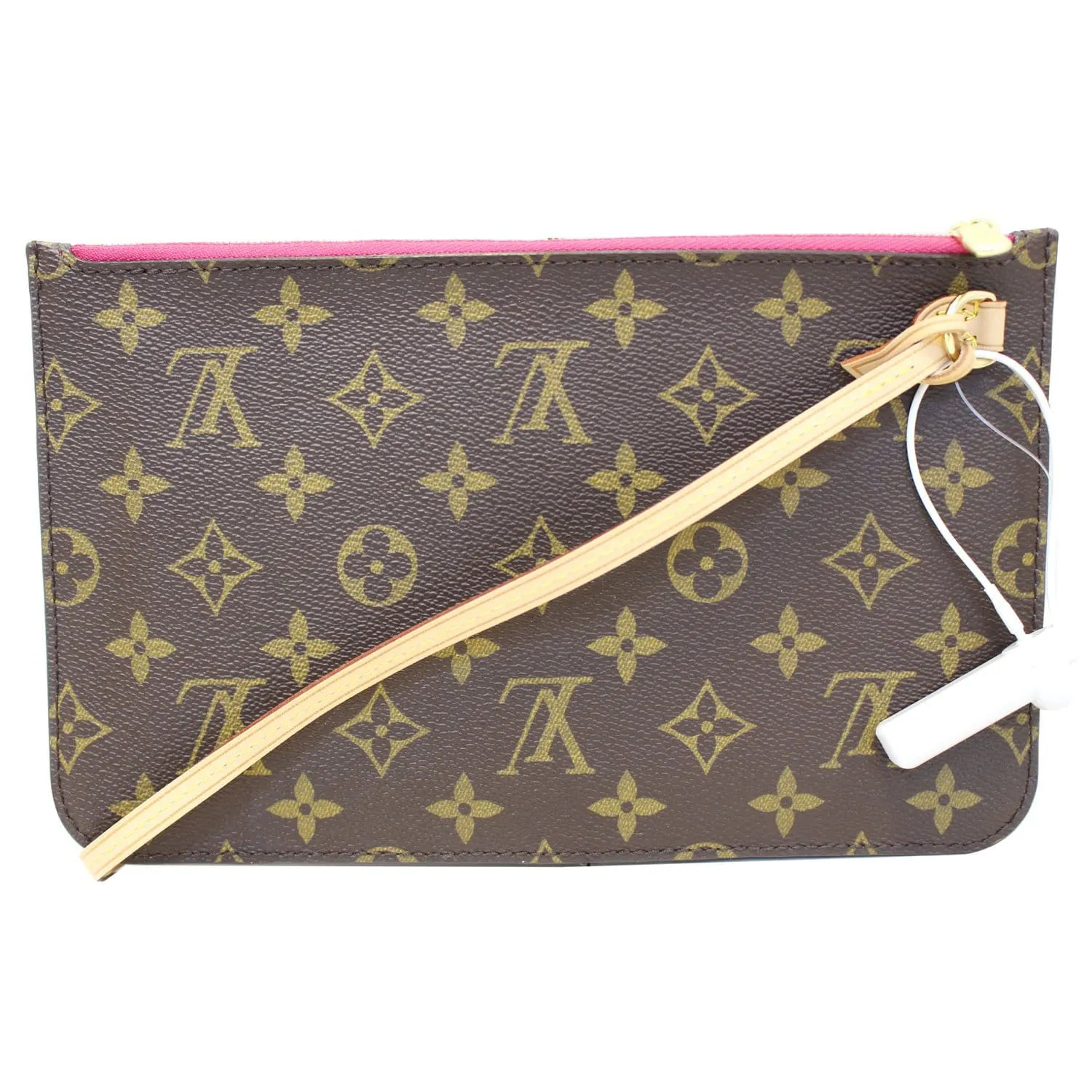 LOUIS VUITTON Pochette Wristlet Pouch Monogram Canvas Neverfull