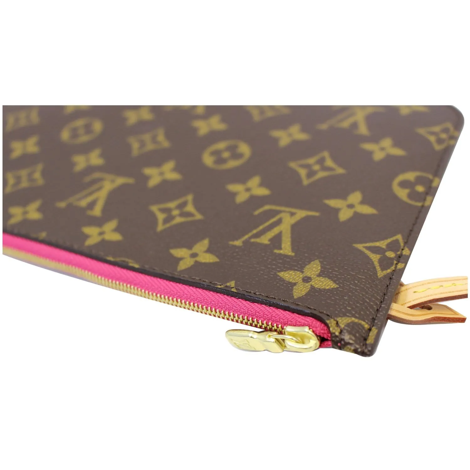 LOUIS VUITTON Pochette Wristlet Pouch Monogram Canvas Neverfull