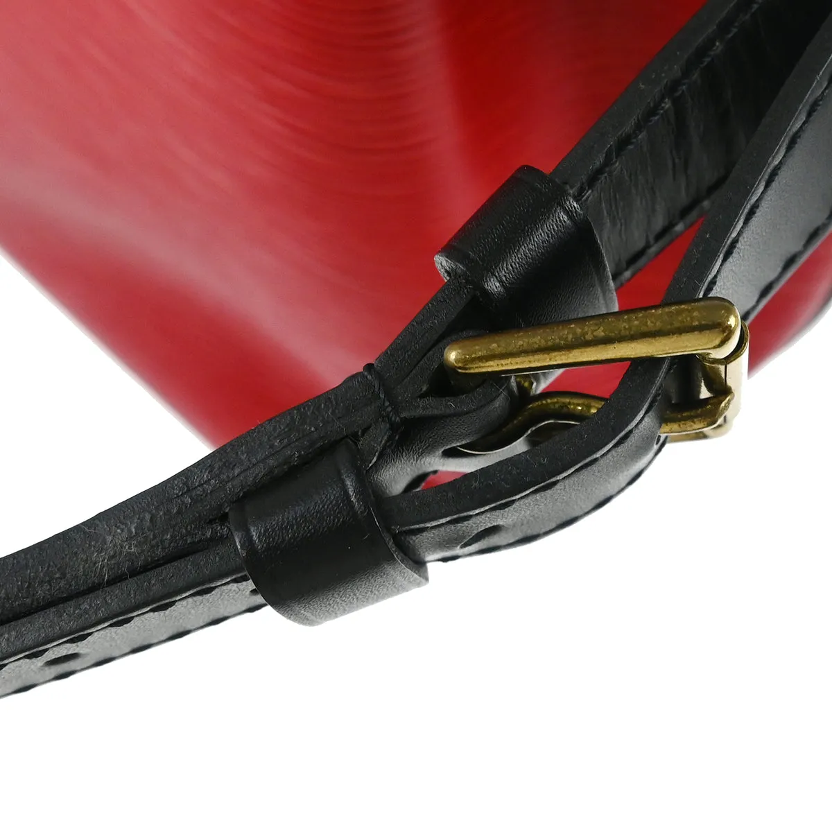 Louis Vuitton Red Black Epi Petite Noe Bucket Shoulder Bag M44172 AR1905 XX28525