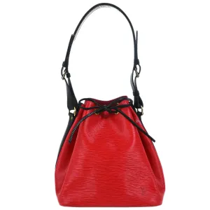Louis Vuitton Red Black Epi Petite Noe Bucket Shoulder Bag M44172 AR1905 XX28525