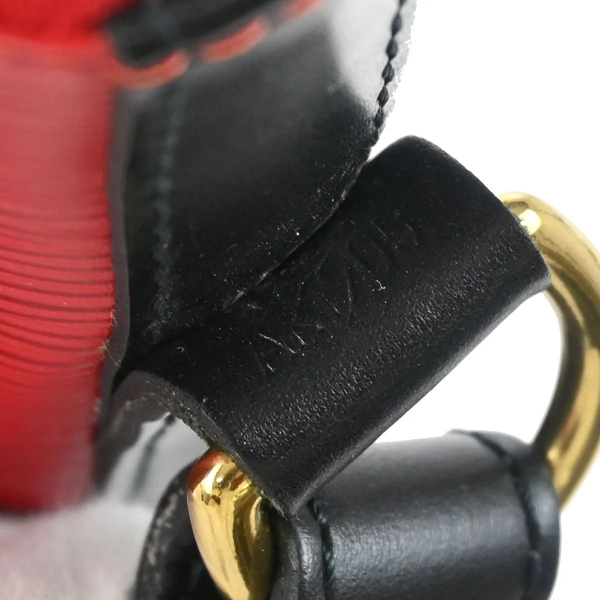 Louis Vuitton Red Black Epi Petite Noe Bucket Shoulder Bag M44172 AR1905 XX28525