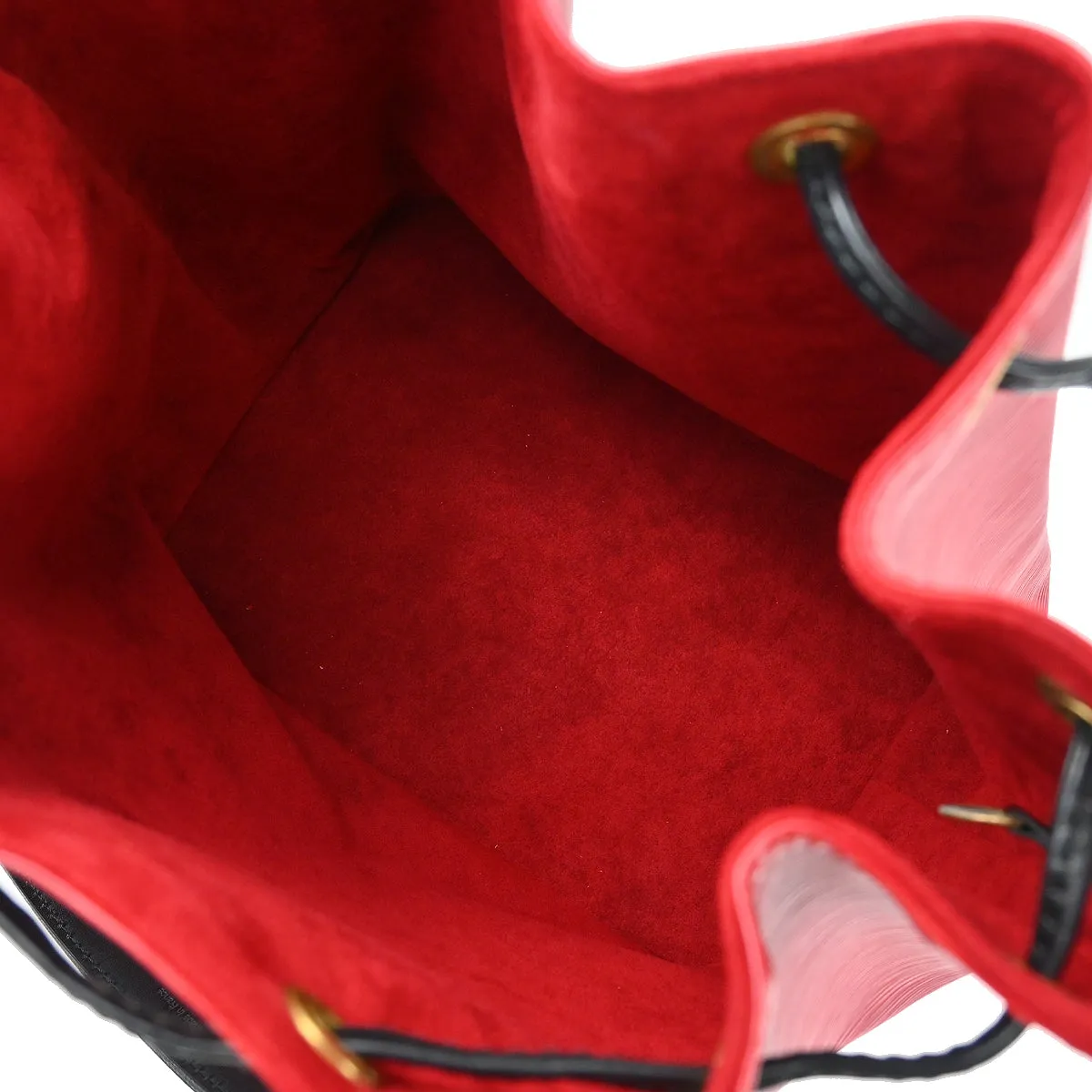 Louis Vuitton Red Black Epi Petite Noe Bucket Shoulder Bag M44172 AR1905 XX28525