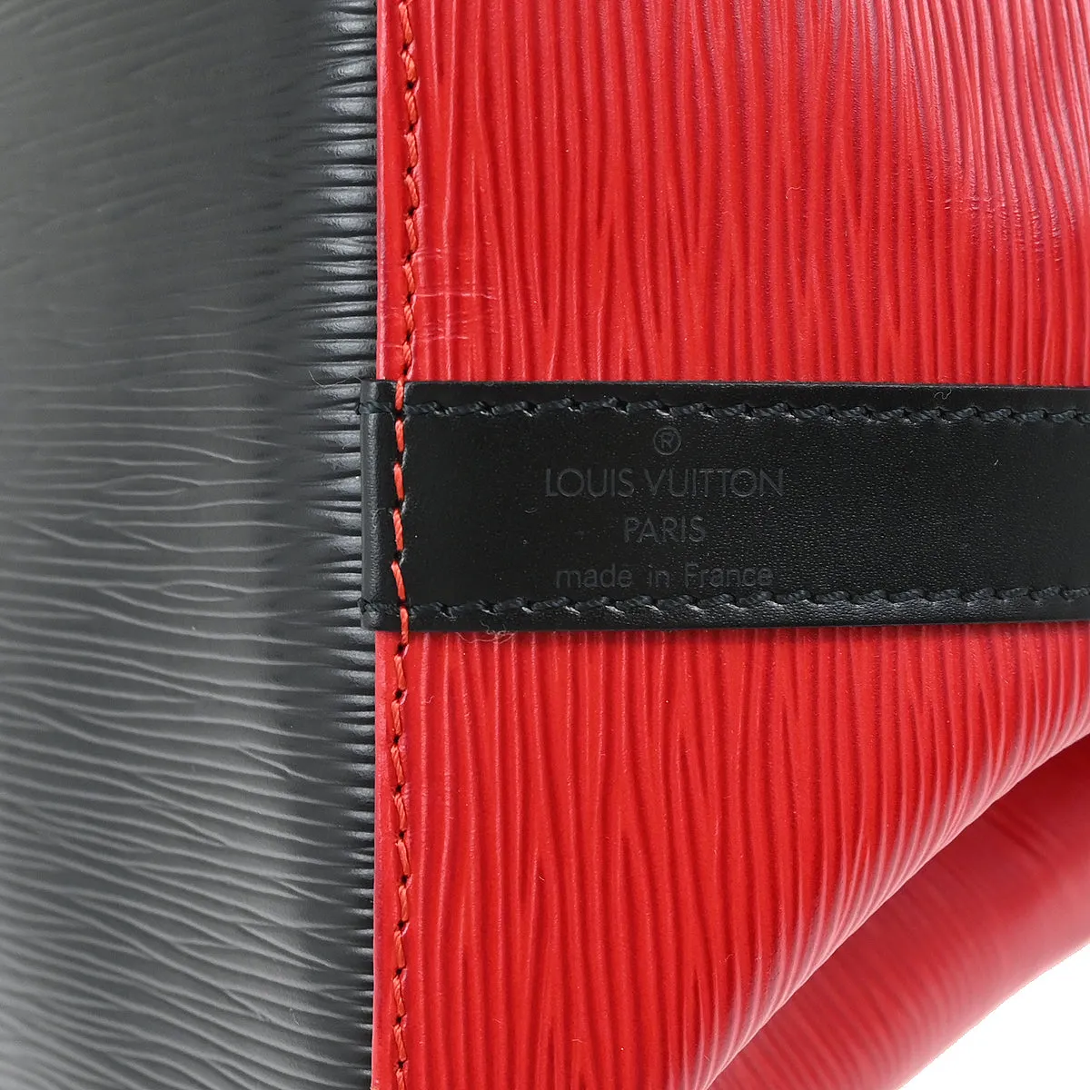 Louis Vuitton Red Black Epi Petite Noe Bucket Shoulder Bag M44172 AR1905 XX28525