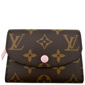 LOUIS VUITTON Rosalie Monogram Canvas Coin Wallet Rose Ballerine