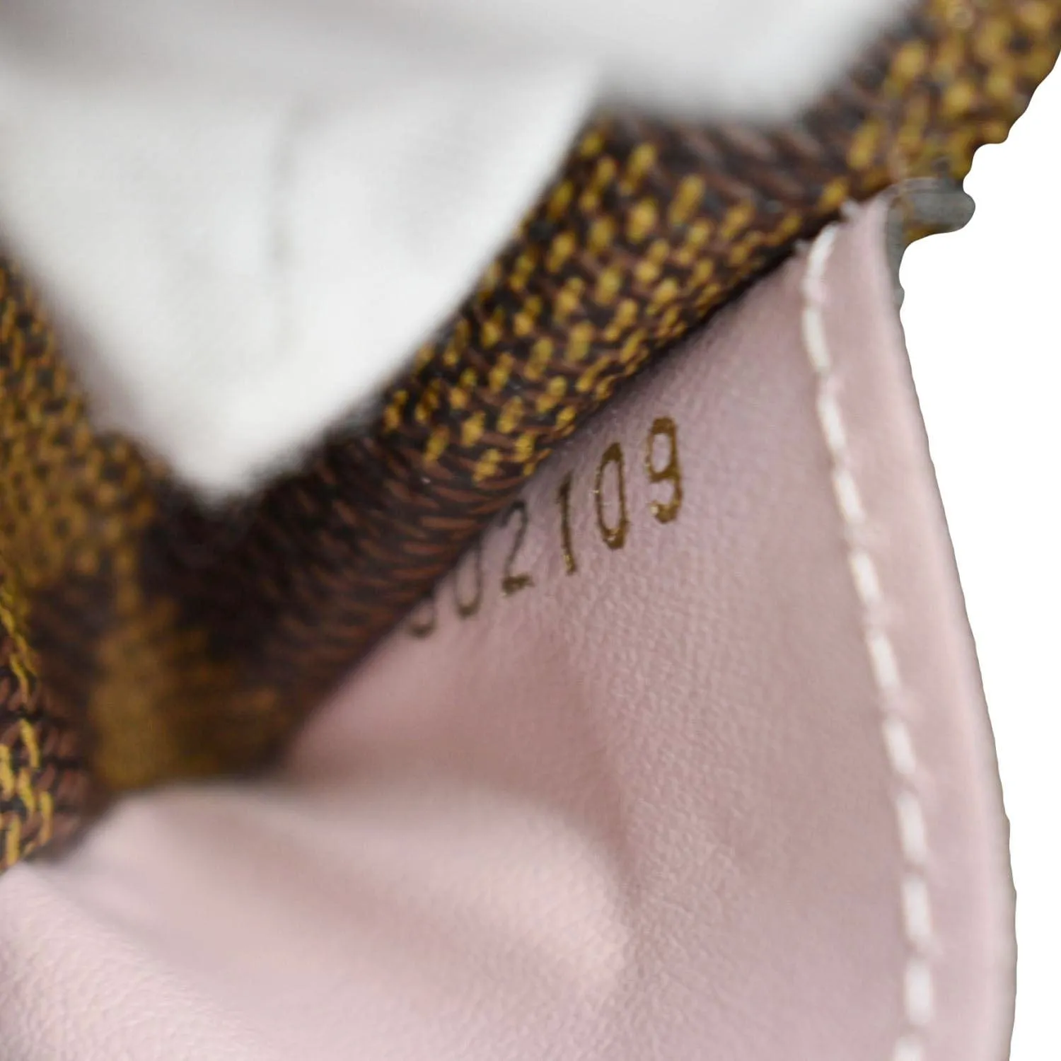 LOUIS VUITTON Sarah Damier Ebene Wallet Rose Ballerine