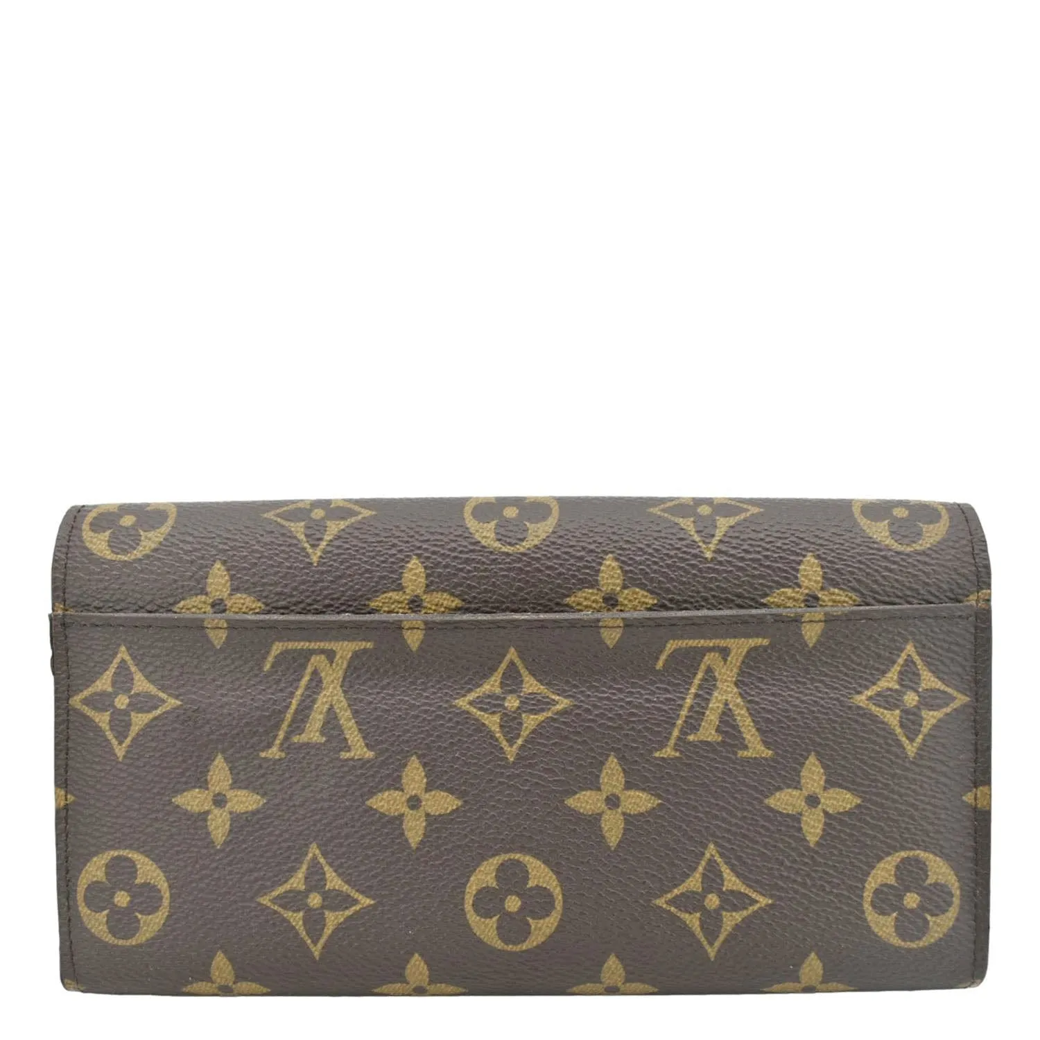 LOUIS VUITTON Sarah Monogram Canvas Wallet Brown