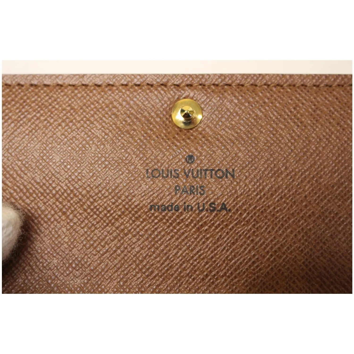 LOUIS VUITTON Sarah NM Monogram Canvas Wallet Brown