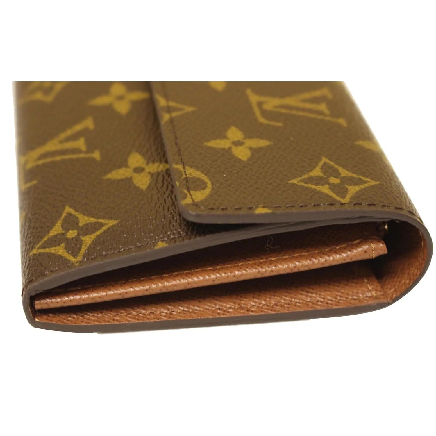 LOUIS VUITTON Sarah NM Monogram Canvas Wallet Brown