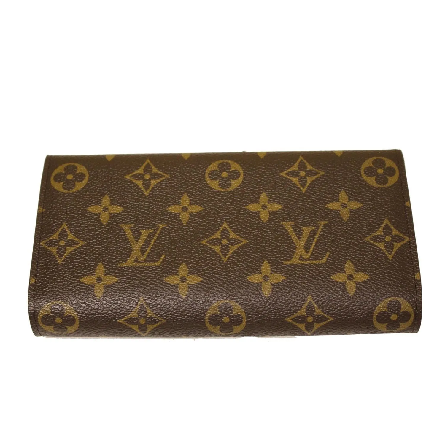 LOUIS VUITTON Sarah NM Monogram Canvas Wallet Brown