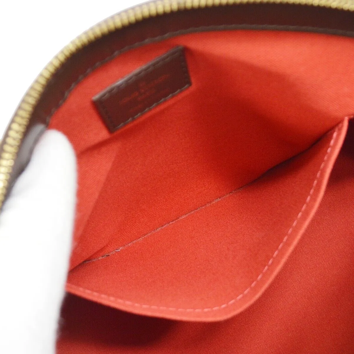 LOUIS VUITTON VERONA PM HAND BAG PURSE DAMIER EBENE N41117 94718