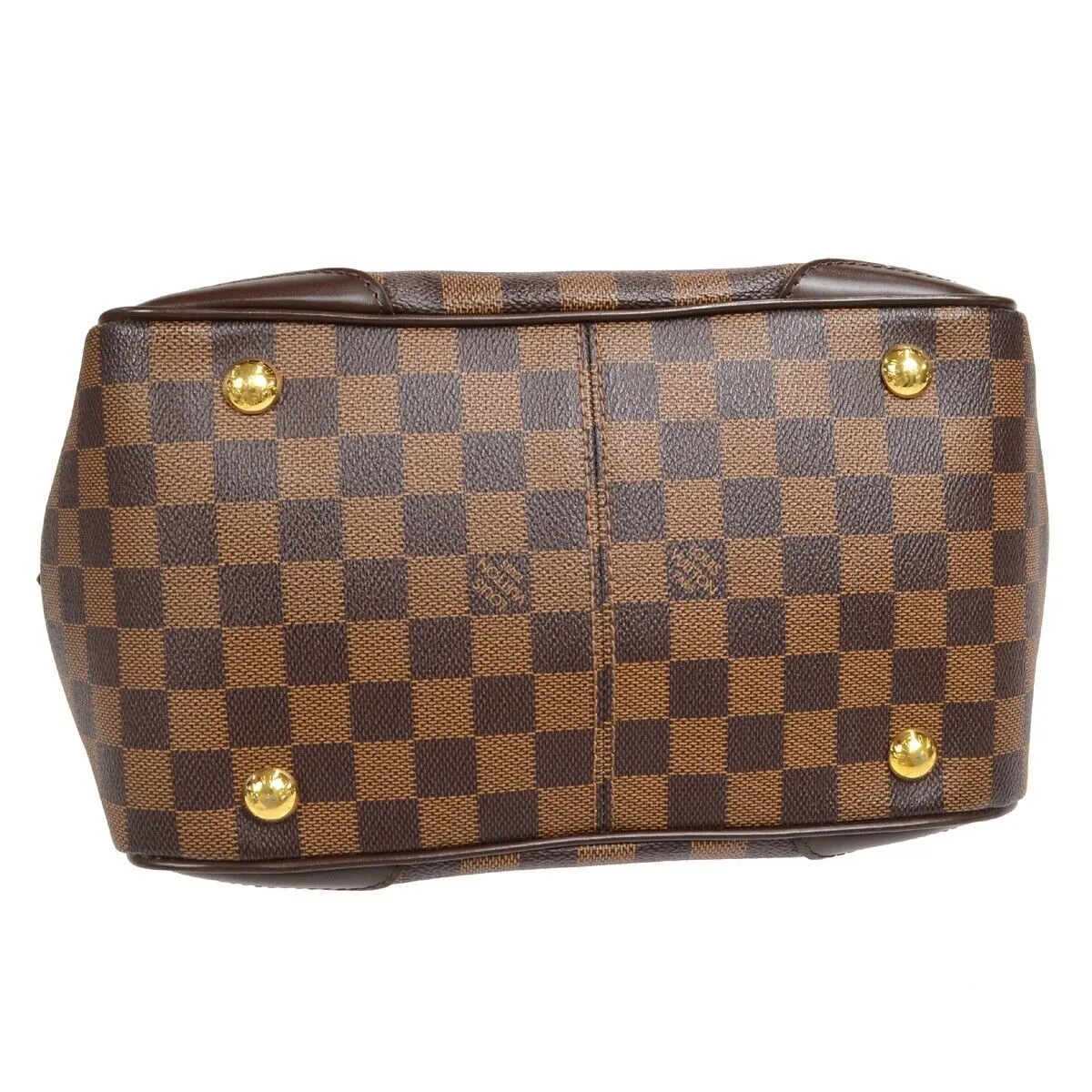 LOUIS VUITTON VERONA PM HAND BAG PURSE DAMIER EBENE N41117 94718