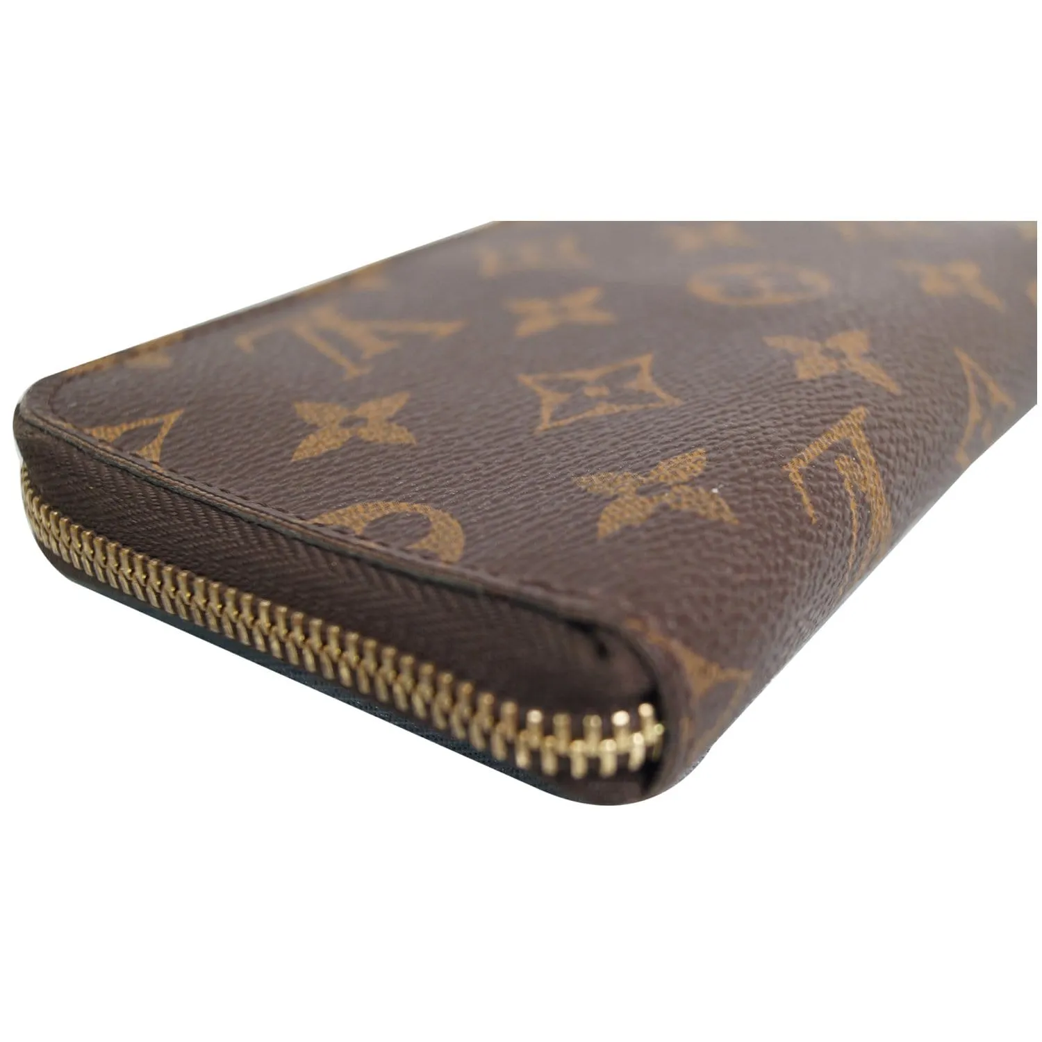LOUIS VUITTON Zippy Monogram Canvas Organizer Wallet Brown