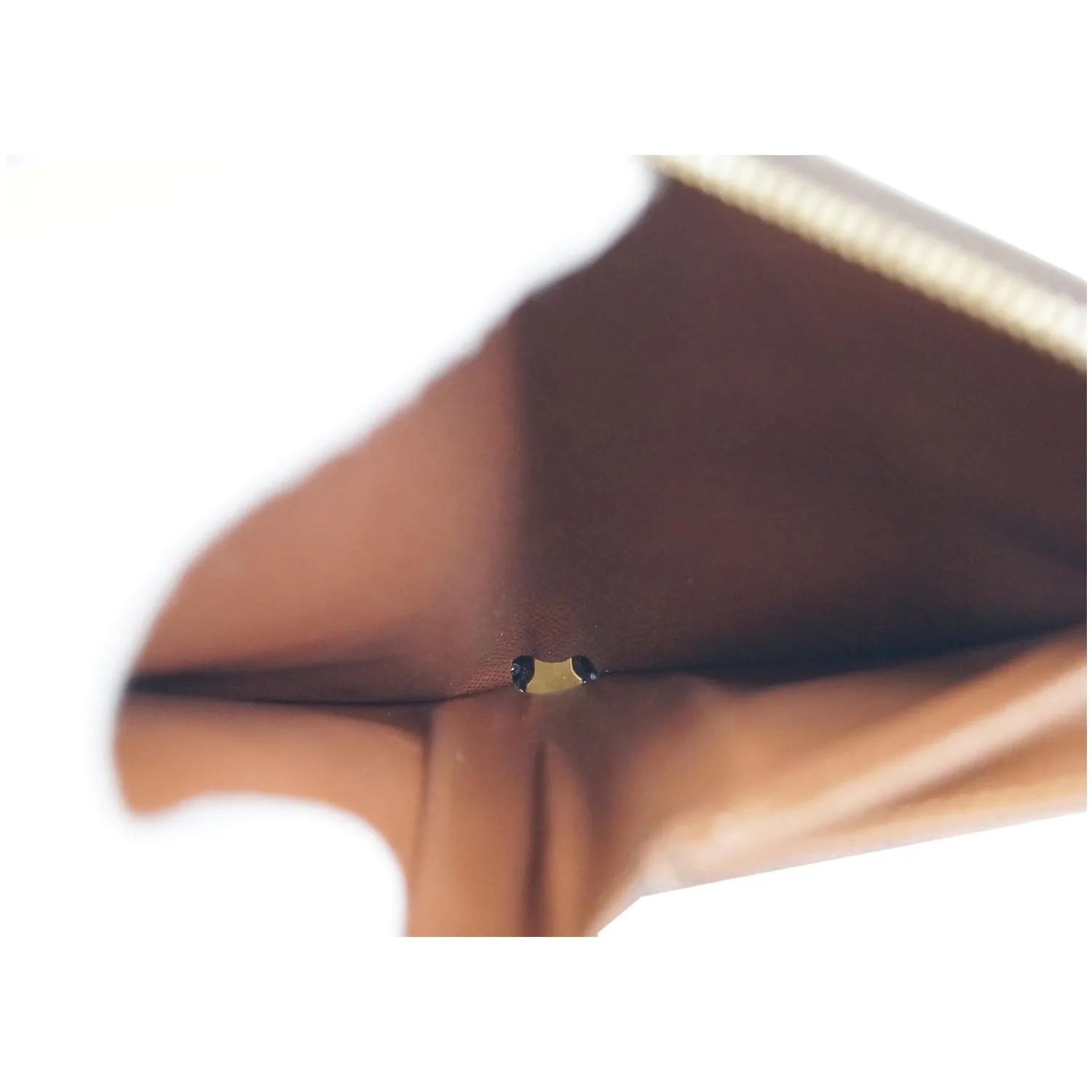 LOUIS VUITTON Zippy Monogram Canvas Organizer Wallet Brown