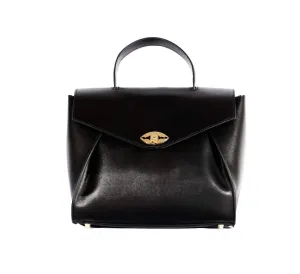 Lourence Handbag in Black Nappa Leather