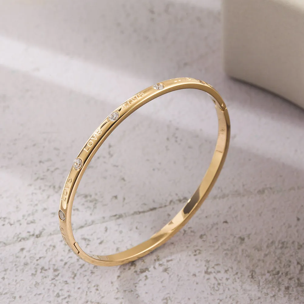 Love in Verona bangle Gold