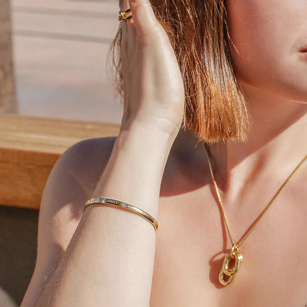 Love in Verona bangle Gold