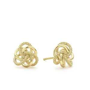 Love Knot Small 18K Gold Love Knot Stud Earrings