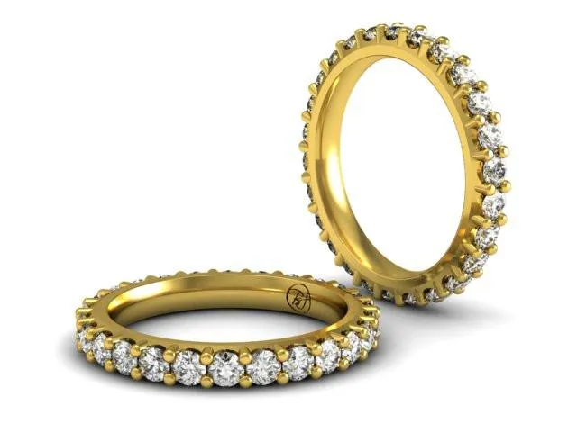 Low Profile Shared Prong Eternity