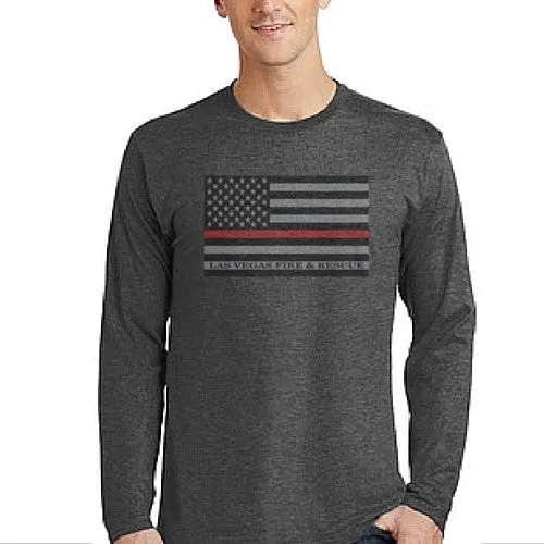LVFR Thin Red Line Flag Tee