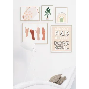 Mad Hustle gallery wall set