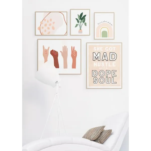 Mad Hustle gallery wall set