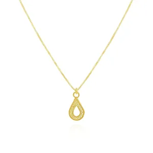 MAKARA GOLD PENDANT NECKLACE FILIGREE