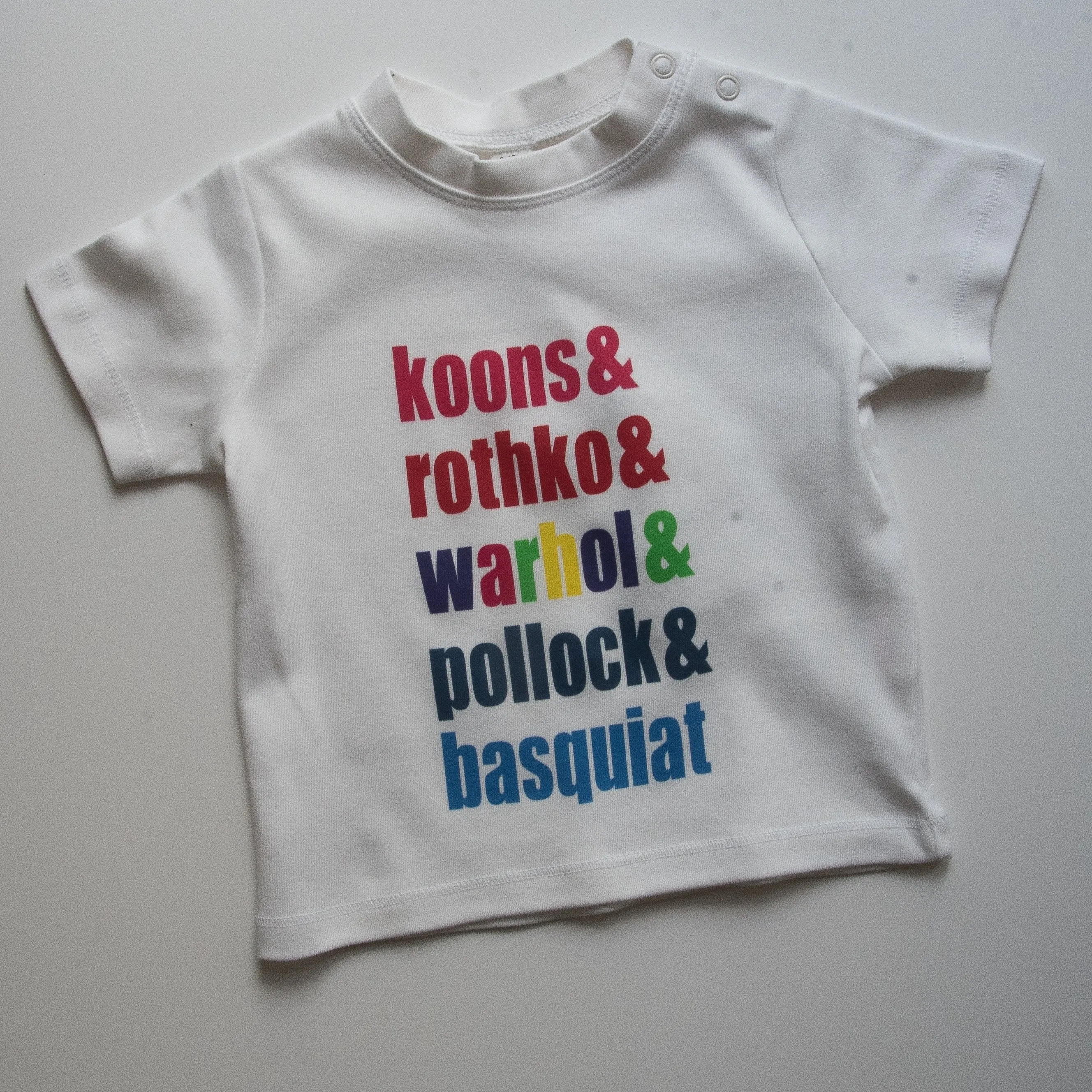 MALE ARTIST MATES - (NO NECK LOGO) Short Sleeve Baby T Shirt
