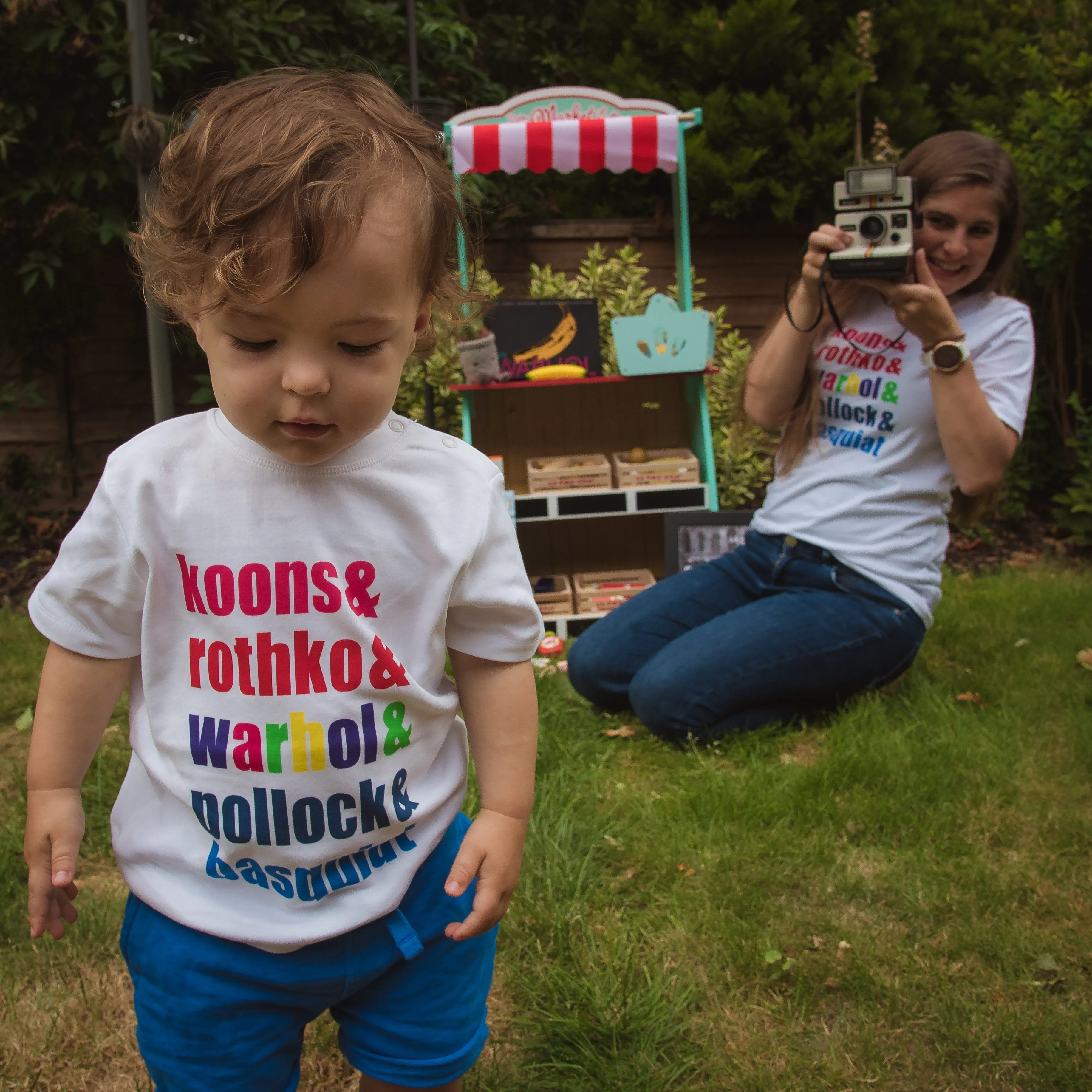 MALE ARTIST MATES - (NO NECK LOGO) Short Sleeve Baby T Shirt