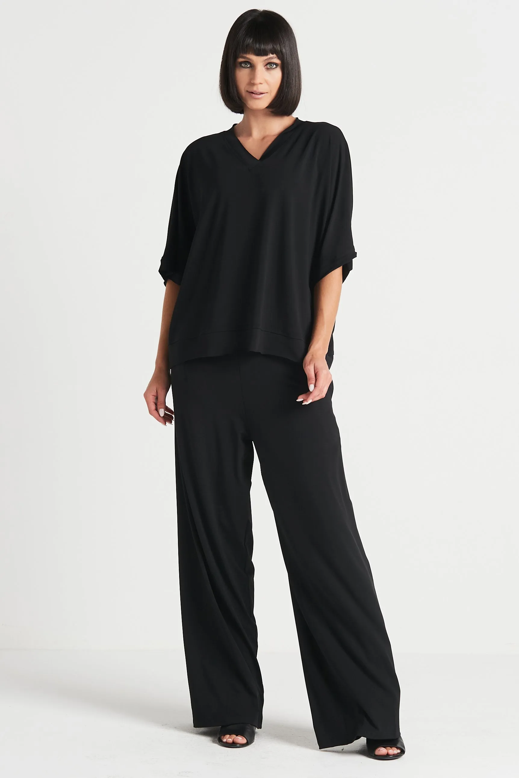 Matte Jersey V Top