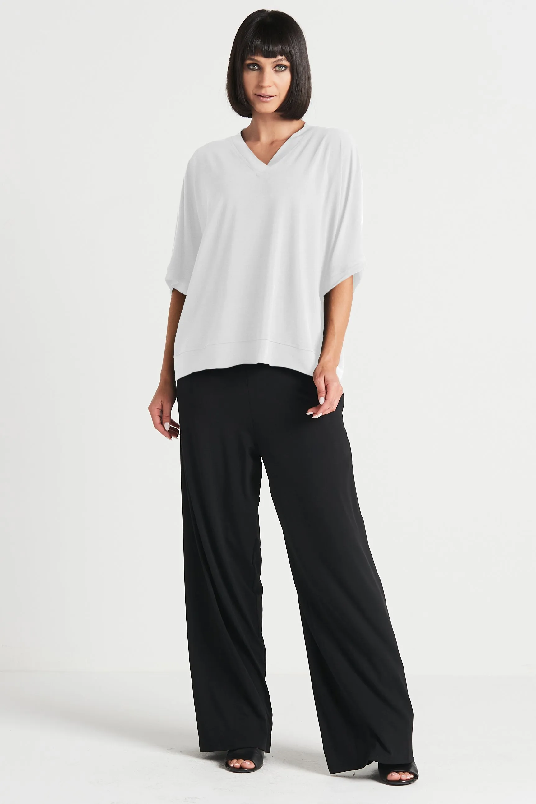 Matte Jersey V Top