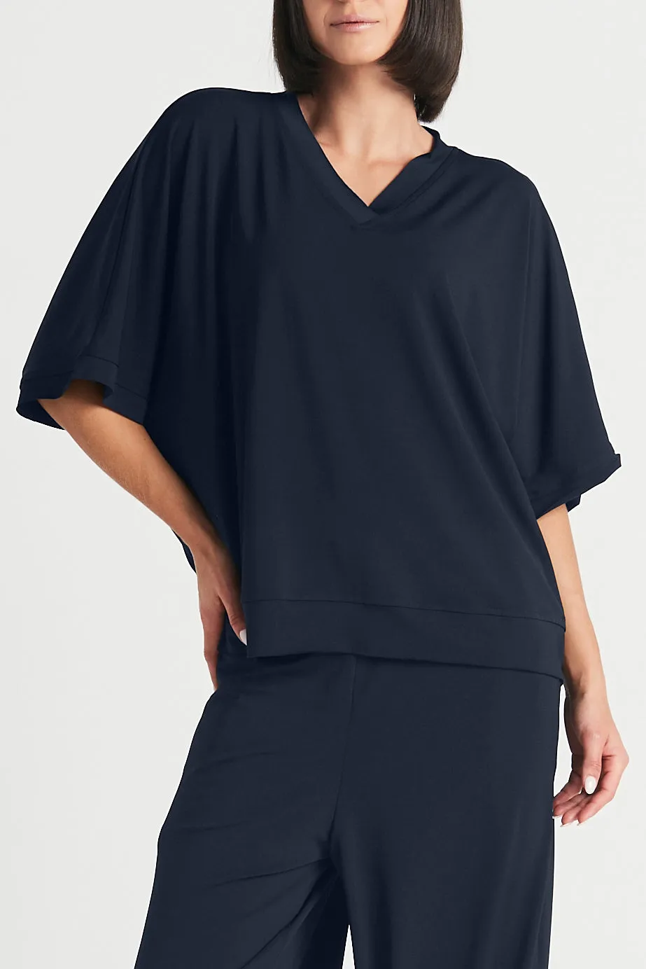 Matte Jersey V Top