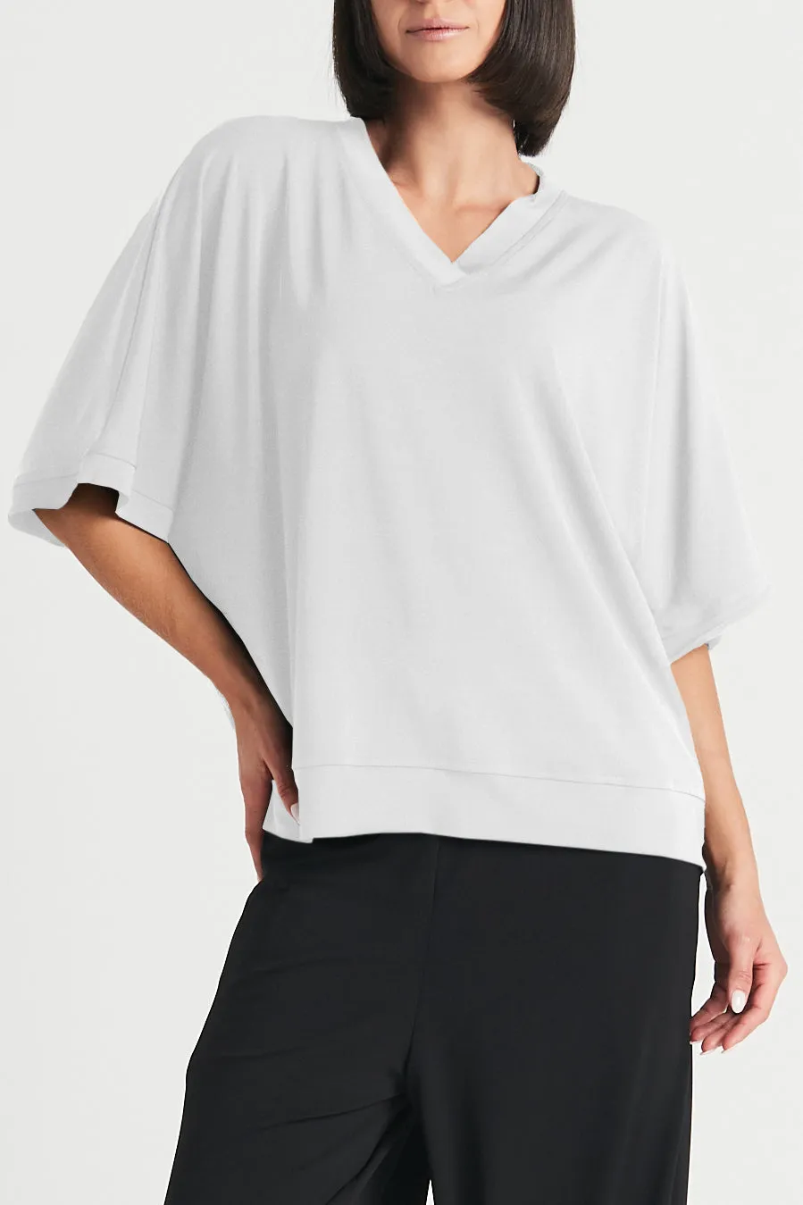 Matte Jersey V Top