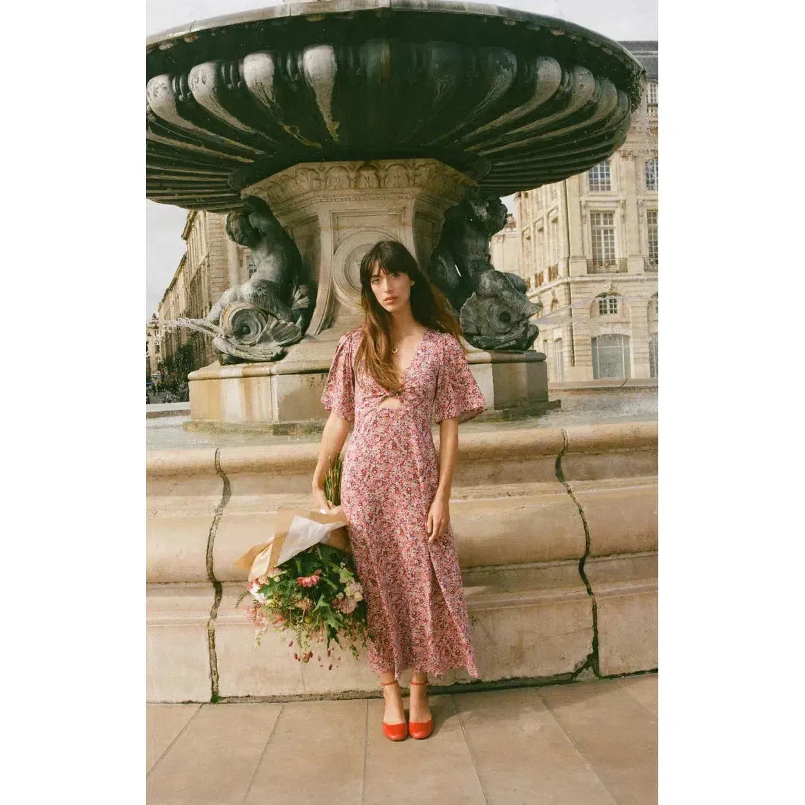 MAVIS DULCE FLORAL MIDI DRESS