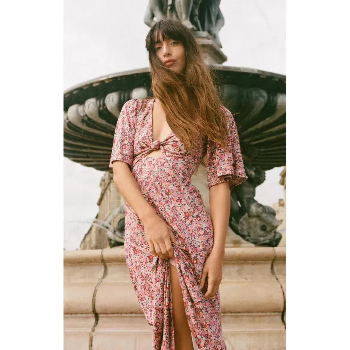 MAVIS DULCE FLORAL MIDI DRESS