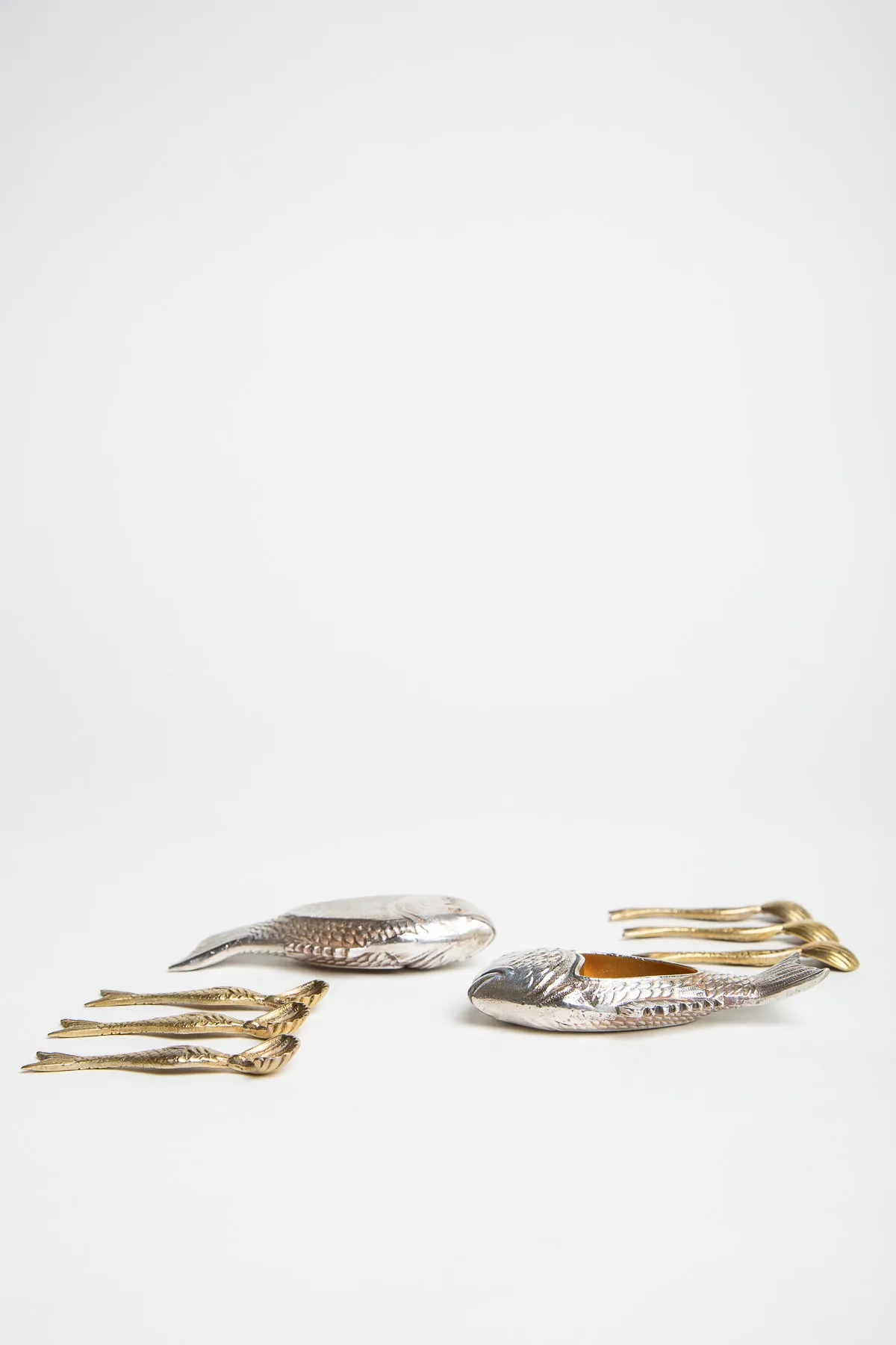 MAXFIELD PRIVATE COLLECTION | 1940'S ATTILIO CODOGNATO SET OF 12 VENETIAN SILVER SALT CELLARS