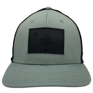 ME Flag Black Patch Trucker Hat