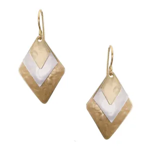 Medium Linked Diamonds Wire Earring