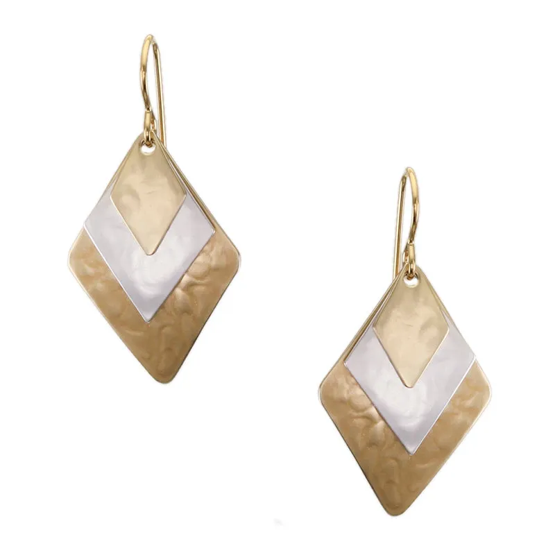 Medium Linked Diamonds Wire Earring