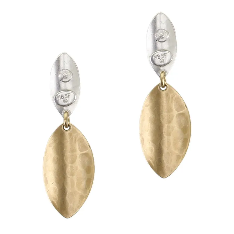 Medium Linked Leaves Post Earrings