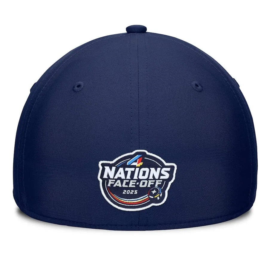 Men's Sweden Fanatics Yellow/Navy 2025 4 Nations Face-Off Stretch Fit Hat